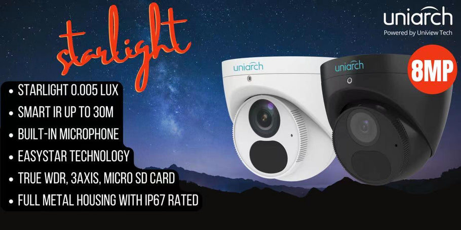 SECUSAFE RELEASES NEW UNIARCH 8MP Starlight Cameras