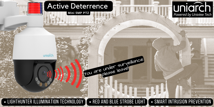 SecuSafe Introduces the Uniarch Mini Active Deterrence PTZ