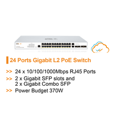 Load image into Gallery viewer, WI-TEK GIGA CLOUD MANAGED 24 PORTS POE SWITCH V2