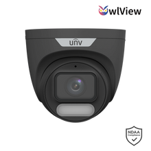 Load image into Gallery viewer, UNV 8MP OWLVIEW TURRET 2.8mm FIXED CAMERA BLACK