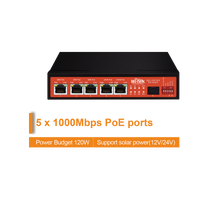 Load image into Gallery viewer, 5GE+1SFP UNMANAGED UPS NO-BREAK POE SWITCH
