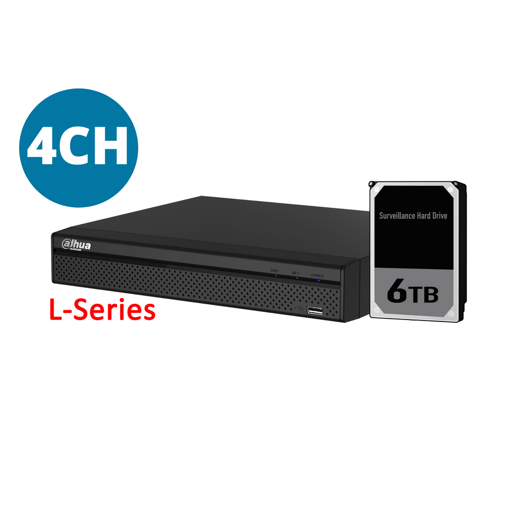 DAHUA 4CH NVR WITH 6TB INSTALLED