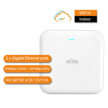 Load image into Gallery viewer, WI-TEK WI-FI 6 CEILING MOUNT ACCESS POINT V2