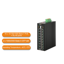 Load image into Gallery viewer, WI-TEK INDUSTRIAL MANAGED 16 PORTS POE SWITCH