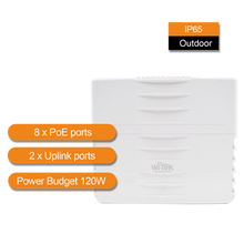 Load image into Gallery viewer, WI-TEK OUTDOOR 8 PORTS WATCHDOG POE SWITCH