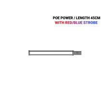 Load image into Gallery viewer, NIGHT SABRE POE 45CM SECURITY LIGHT WITH STROBE ALARM BLACK