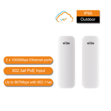 Load image into Gallery viewer, WI-TEK 5KM OUTDOOR 867MBPS WIRELESS POINT-TO-POINT CPE KIT V3