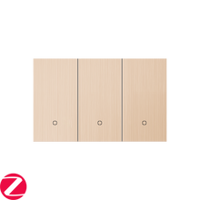 Load image into Gallery viewer, Konec Smart Switch Floating Button 3G Brushed Metal Gold no Neutral