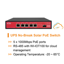 Load image into Gallery viewer, WI-TEK GIGA 5 PORTS UPS SOLAR SWITCH 15A V2