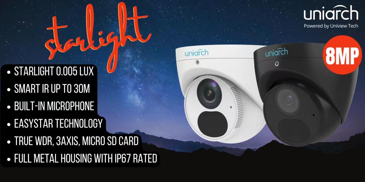 SECUSAFE RELEASES NEW UNIARCH 8MP Starlight Cameras – SecuSafe AU