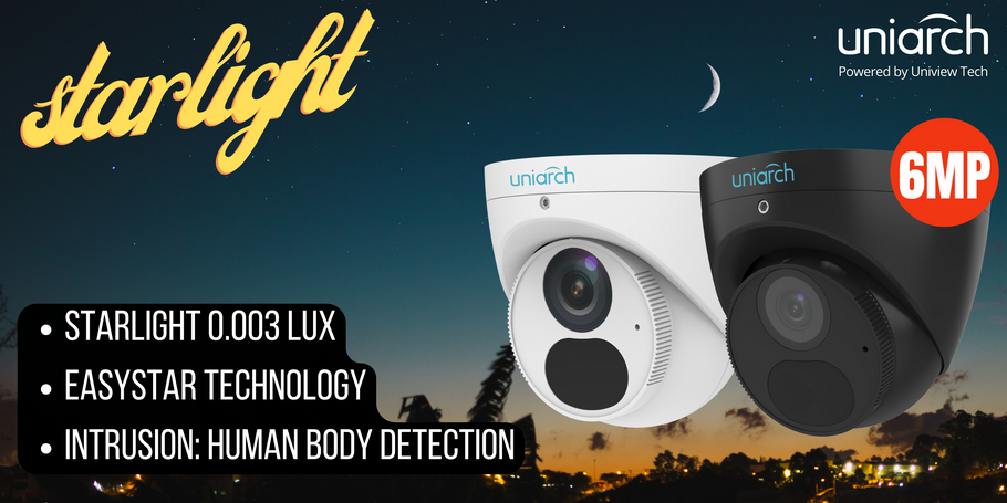 SecuSafe Introduces the Uniarch Starlight 6MP Turret