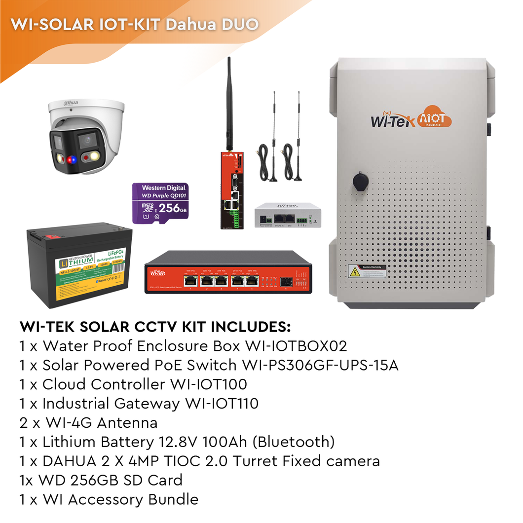 WI-SOLAR IOT BOX KIT WITH DAHUA DUO CAMERA