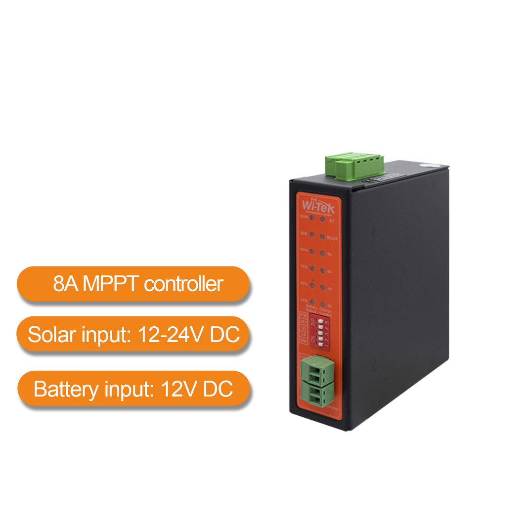 WI-TEK SMART SOLAR CONTROLLER UPS POE SWITCH