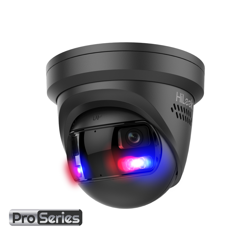 HILOOK 8MP 180 DEGREE DUAL-LENS ALL-IN-ONE CAMERA BLACK