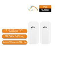 WI-TEK 5KM OUTDOOR 867MBPS WIRELESS POINT-TO-POINT CPE KIT