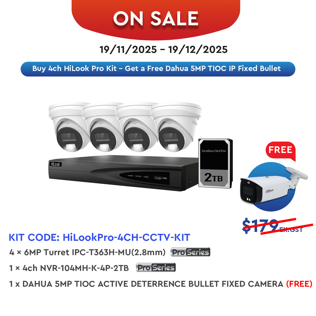 HILOOK PRO 4CH CCTV KIT