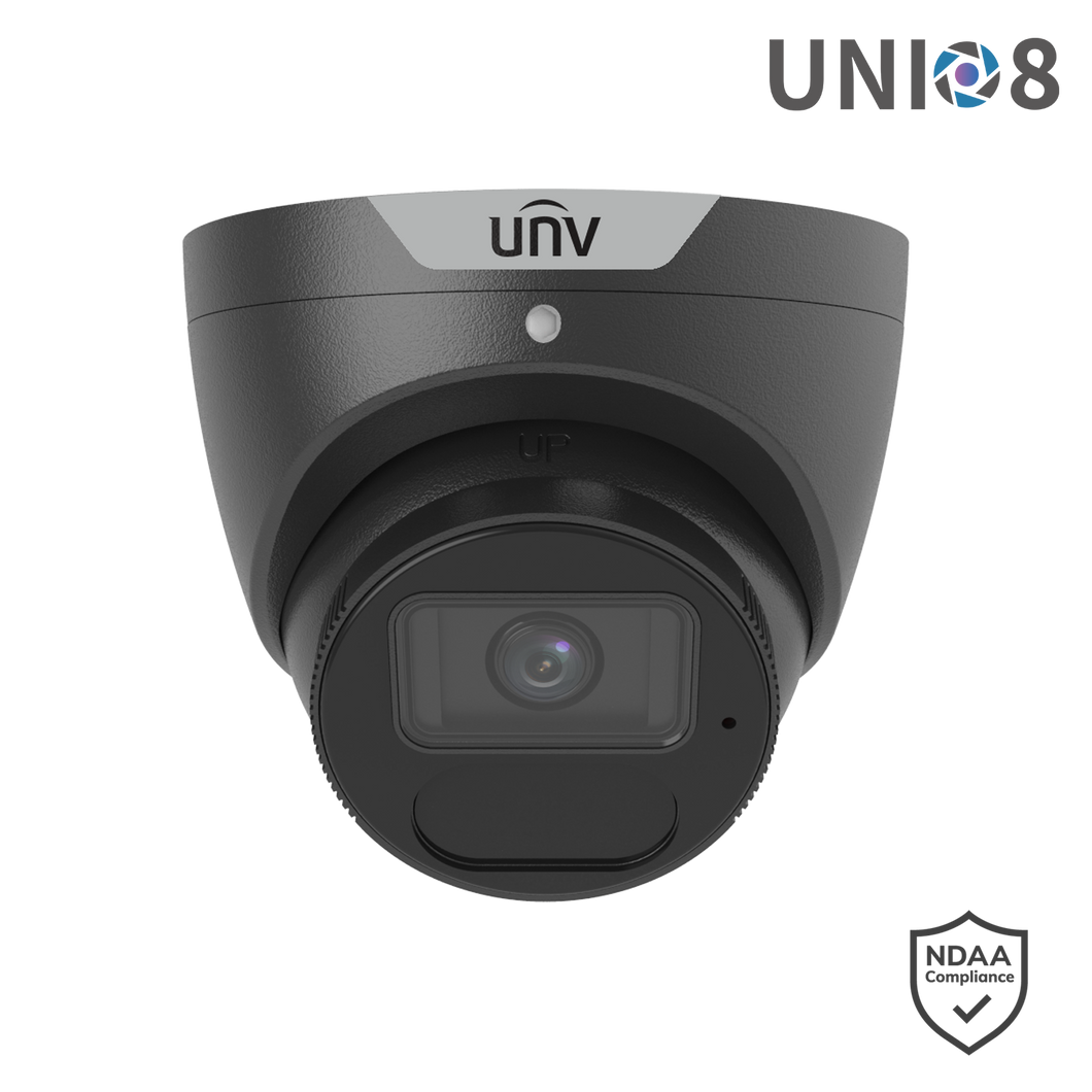 UNV 8MP TURRET FIXED CAMERA BLACK