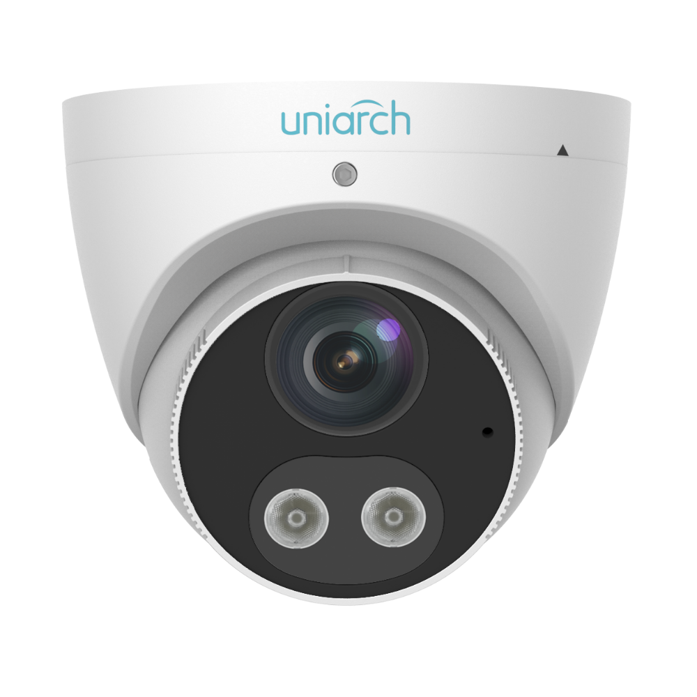 UNIARCH 5MP HD INTELLIGENT LIGHT AND AUDIBLE WARNING FIXED EYEBALL NETWORK CAMERA