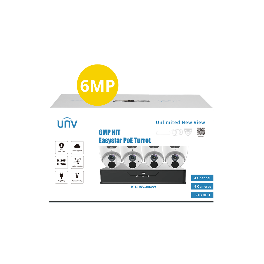 UNV 6MP 4CH KIT