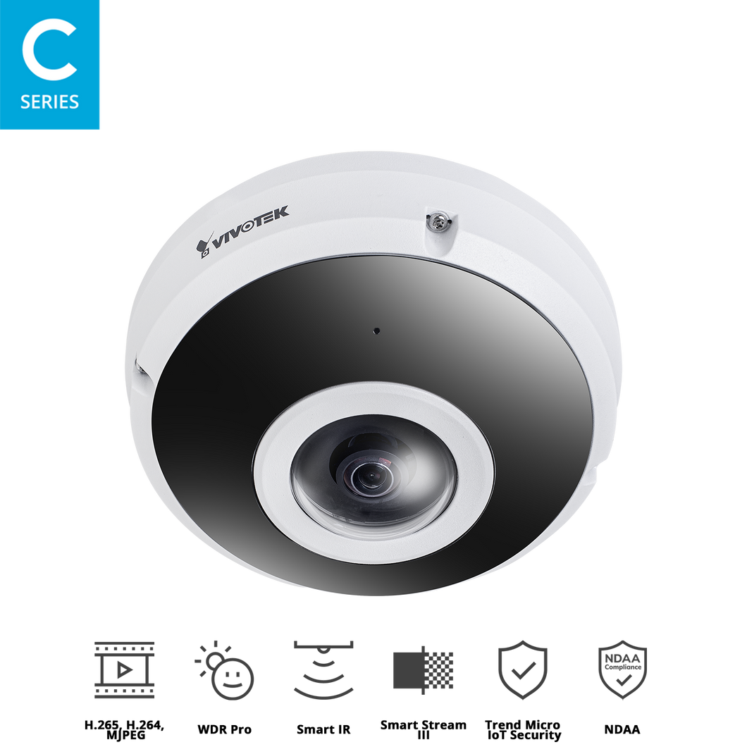 VIVOTEK 5MP FIXED FISHEYE CAMERA