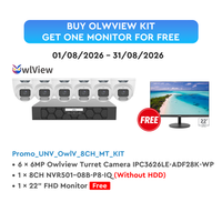 UNV OWLVIEW CCTV KIT WITH FREE MONITOR