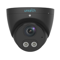 UNIARCH 8MP HD INTELLIGENT LIGHT AND AUDIBLE WARNING FIXED EYEBALL NETWORK CAMERA BLACK