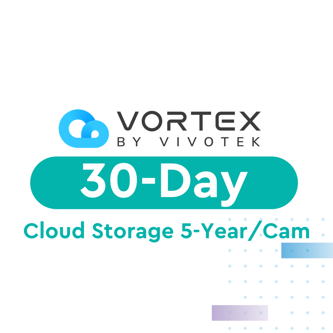 VORTEX 30-D CLOUD STORAGE 5-YEAR