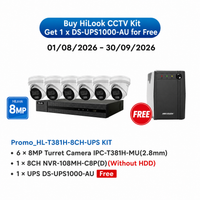 HILOOK 8MP CCTV KIT WITH UPS1000