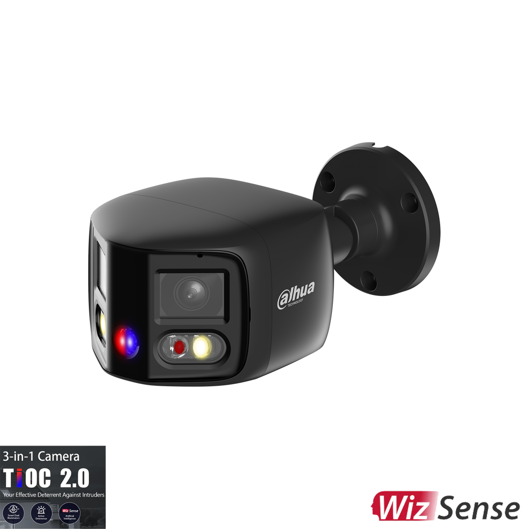 DAHUA 2 X 4MP TIOC 2.0 BULLET FIXED CAMERA BLACK