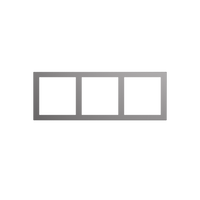 Akubela Aura Switch Triple Sandblasted Metal Frame