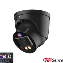 Load image into Gallery viewer, DAHUA 6MP TIOC 2.0 ACTIVE DETERRENCE TURRET MOTORISED CAMERA BLACK
