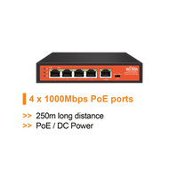 WI-TEK GIGABIT 4 PORTS POE EXTENDER