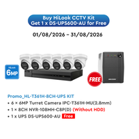 HILOOK 6MP CCTV KIT WITH UPS600