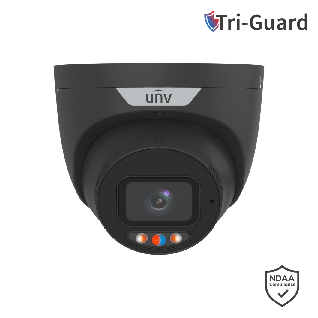 UNV 6MP Triguard TURRET FIXED CAMERA BLACK