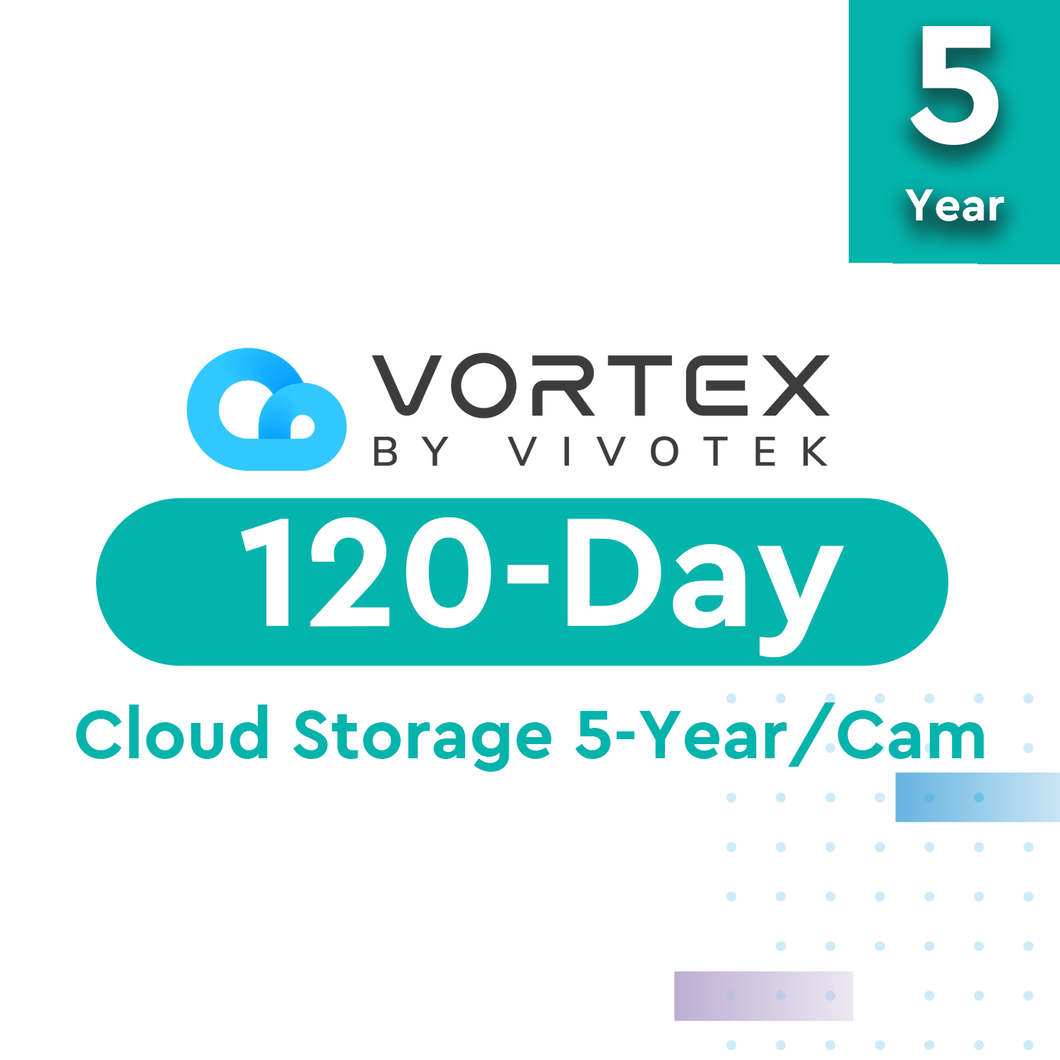 VORTEX 120-D CLOUD STORAGE 5-YEAR