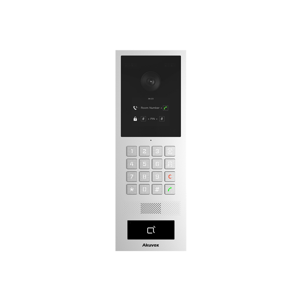 Akuvox 2.8 INCH KEYPAD LINUX VIDEO DOOR PHONE INDUCTION LOOP