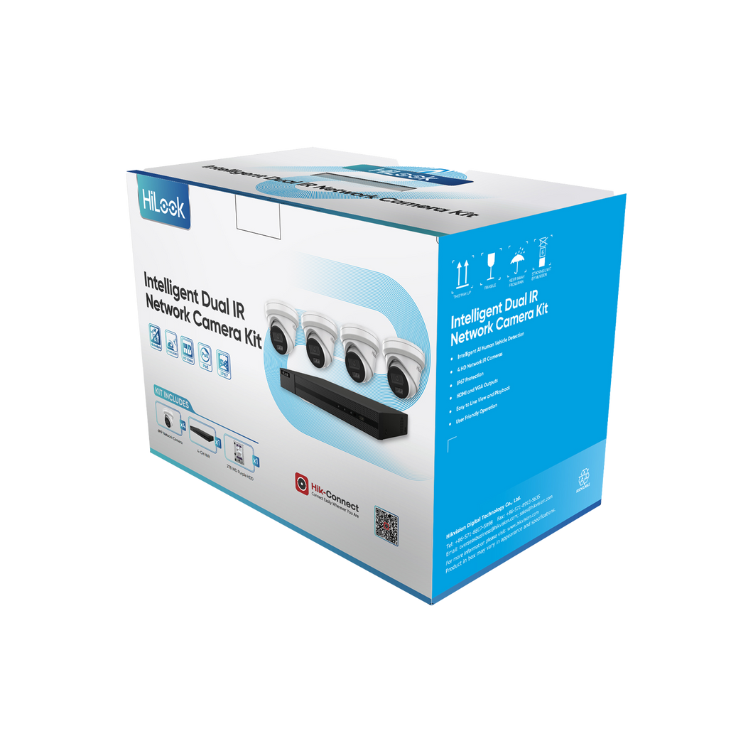 HILOOK 6MP 4CH KIT WITH 4*TURRET CAMEARS