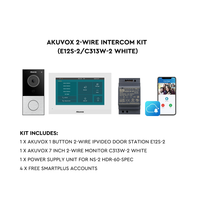 AKUVOX 2-WIRE INTERCOM KIT(E12S-2/C313W-2 White)