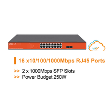 Load image into Gallery viewer, WI-TEK CLOUD EASY SMART 16 PORTS POE SWITCH
