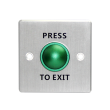 Load image into Gallery viewer, Akuvox Mechanical (Brushed Aluminum Alloy) Exit Buttonl Silver
