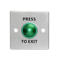 Akuvox Mechanical (Brushed Aluminum Alloy) Exit Buttonl Silver