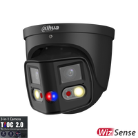 DAHUA 2 X 4MP TIOC 2.0 TURRET FIXED CAMERA BLACK
