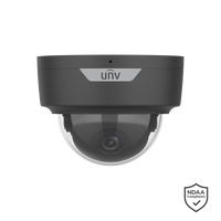 UNV 8MP FIXED IR DOME CAMERA BLACK