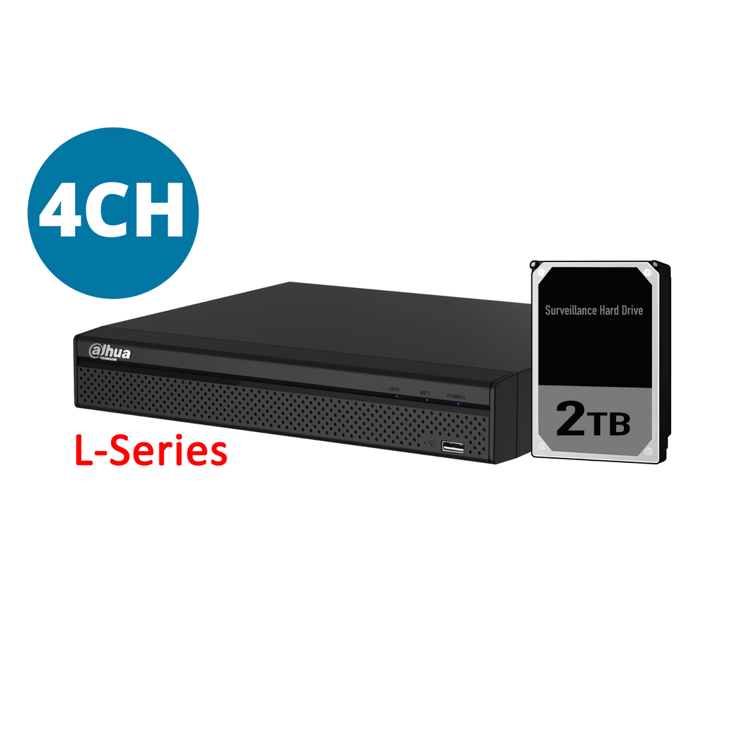 DAHUA 4CH NVR WITH 2TB INSTALLED