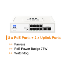 Load image into Gallery viewer, WI-TEK WIKING 8 PORTS POE SWITCH
