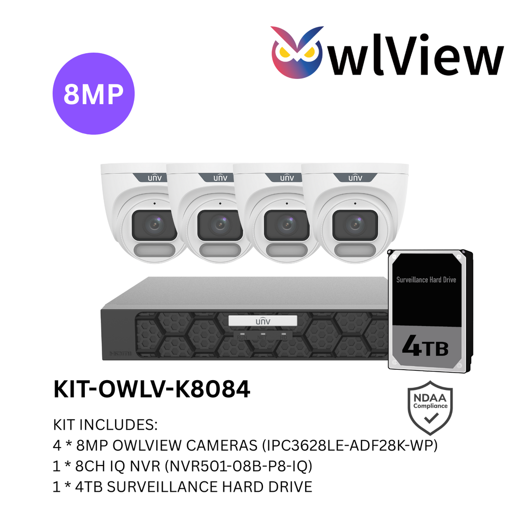 UNV 8MP 8CH OWLVIEW KIT