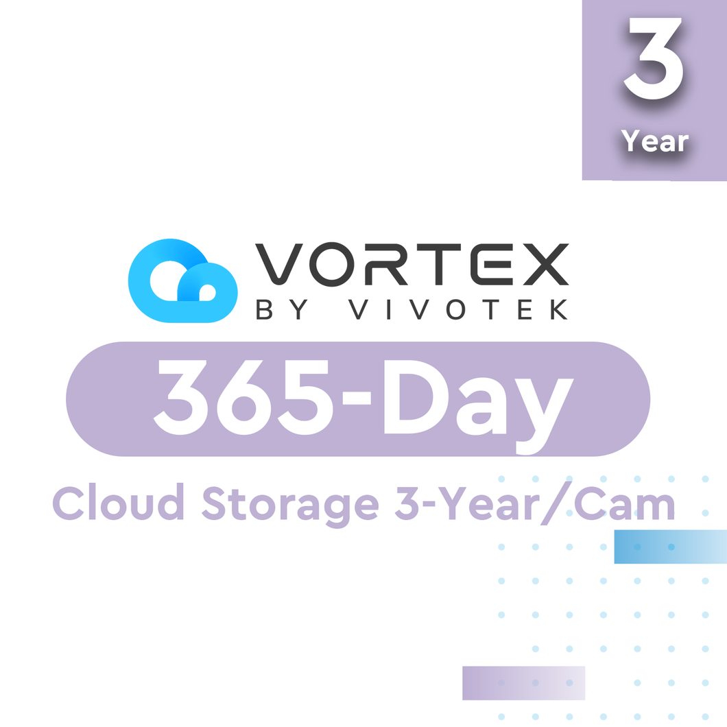 VORTEX 365-D CLOUD STORAGE 3-YEAR