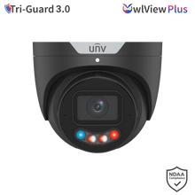 Load image into Gallery viewer, Uniview 6MP TriGuard OWLVIEW PLUS Turret FIXED LENS Camera Black
