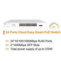 WI-TEK GIGABIT 24 PORTS CLOUD POE SWITCH