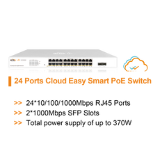 Load image into Gallery viewer, WI-TEK CLOUD EASY SMART 24 PORTS POE SWITCH
